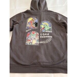 Disney Sz M Our Universe Beauty and The Beast "Break The Spell" Grey Hoodie a